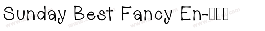 Sunday Best Fancy En字体转换